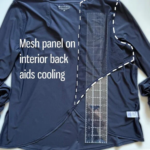 TWO Athleta Sunlover Tulip Back Tops NEW Deep Magenta and Navy Blue - Picture 14 of 16